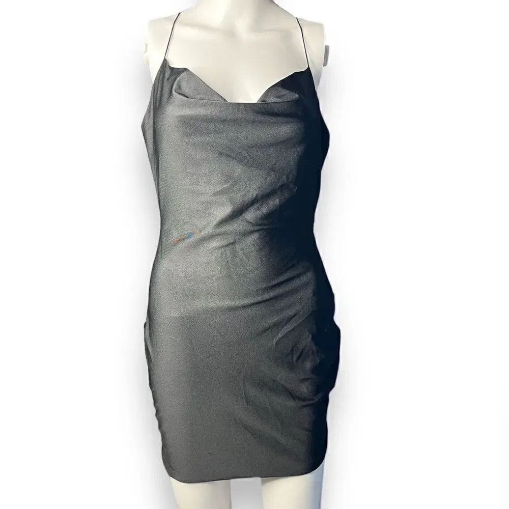 gLARE Cocktail Mini Dress Black Size Medium